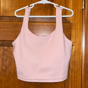 Pink sports bra